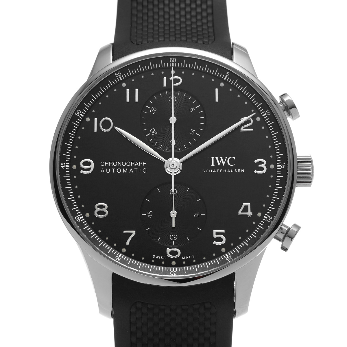 IWC ポルトギーゼ クロノグラフ IW371609 ブラック メンズ 時計 【中古