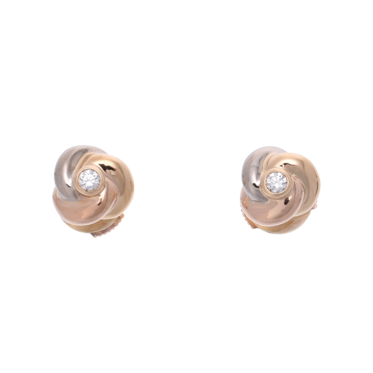 カルティエ ベビートリニティ ピアス ゴールド CRB8027100 K18イエロー