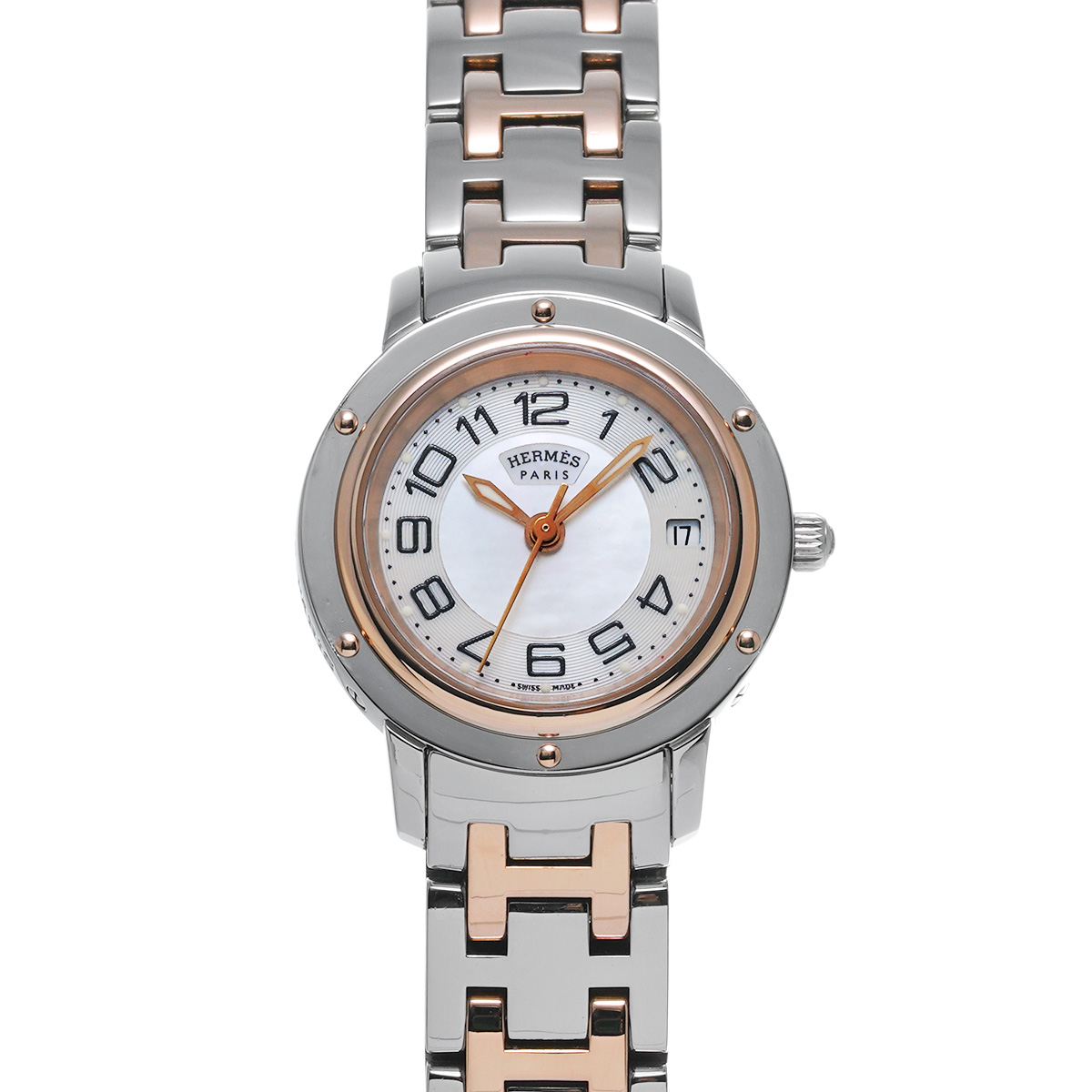 エルメス クリッパー クラシック CP1.221 ホワイトシェル レディース