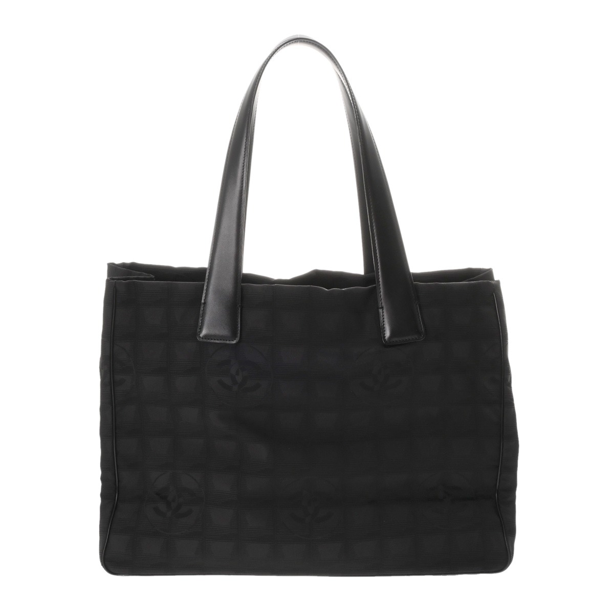 シャネル ニュートラベル トート MM ブラック A15991 ナイロン