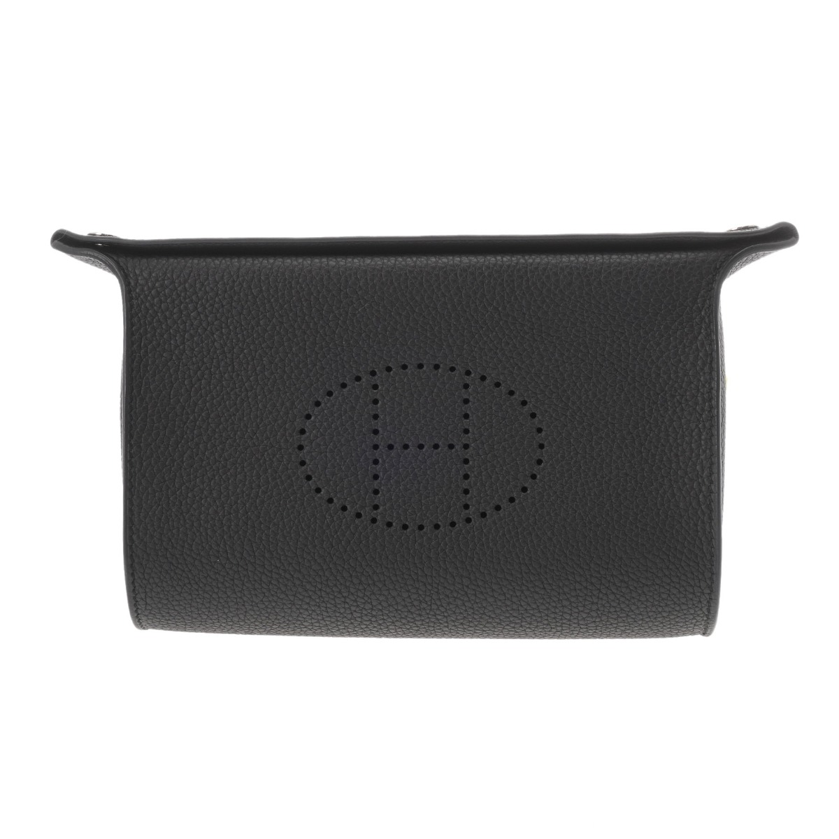 エルメス ヴィドポッシュ ブラック トゴ ユニセックス バッグ 【中古