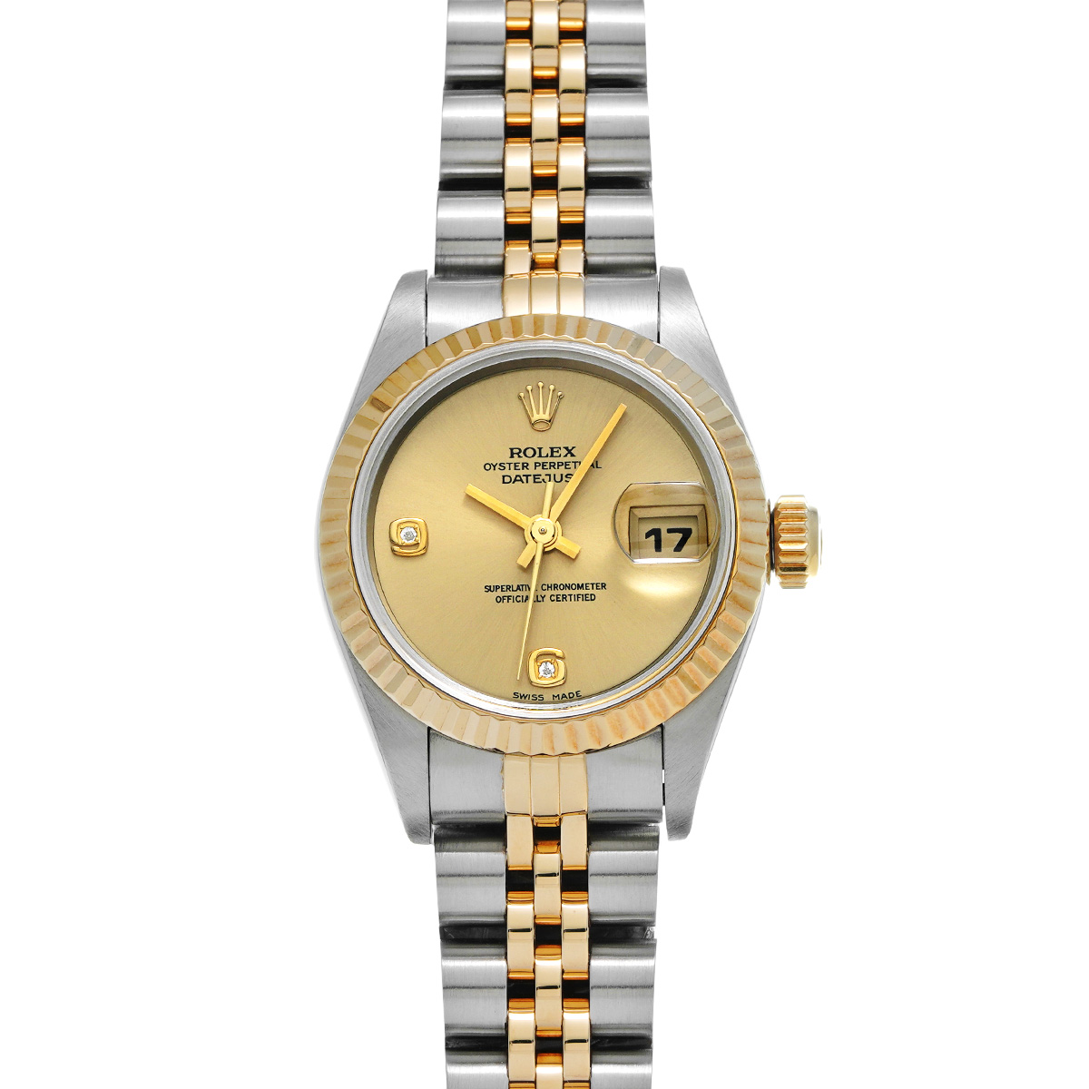 ロレックス デイトジャスト 69173 2BR シャンパン/ダイヤモンド