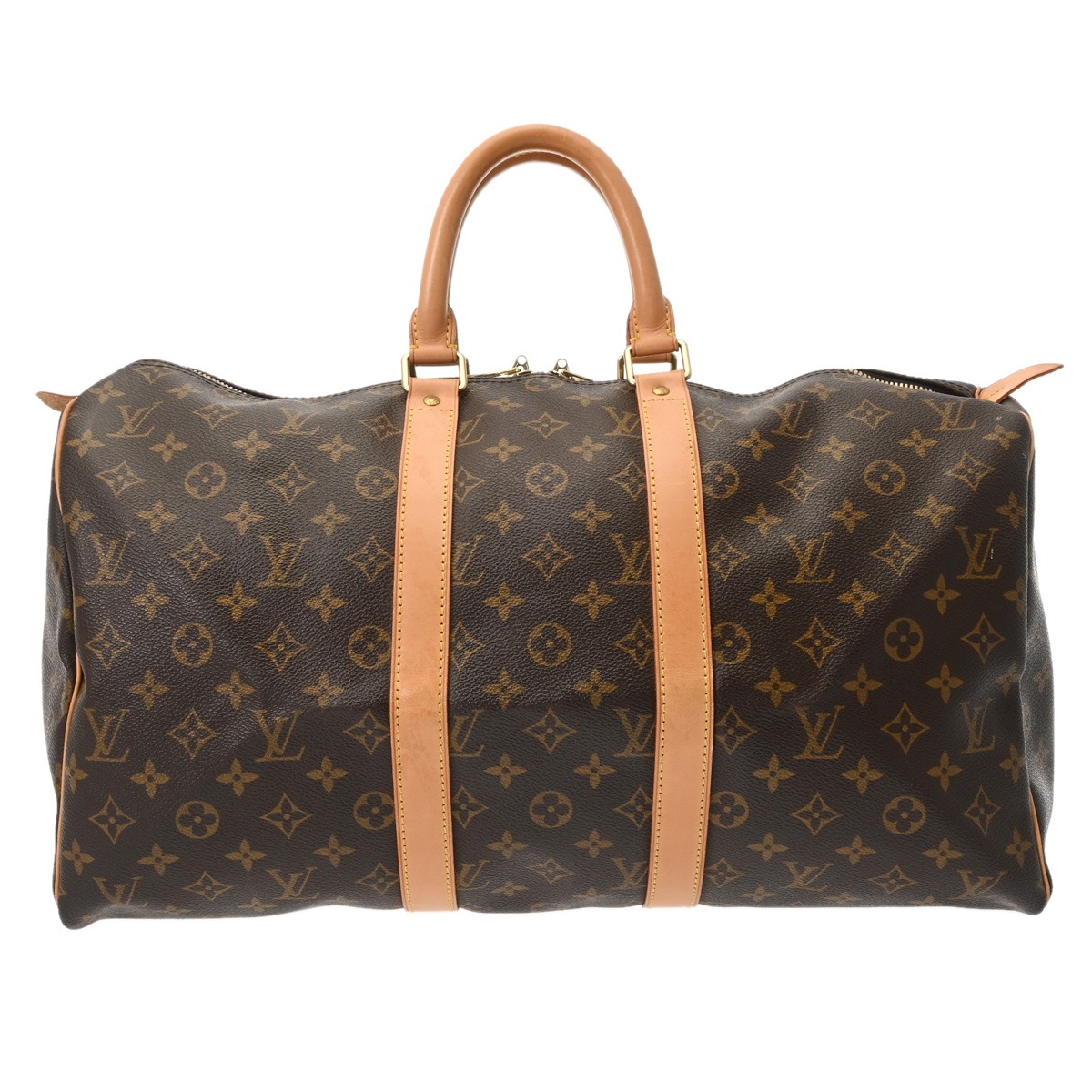 ルイ ヴィトン モノグラム キーポル バンドリエール 45 ブラウン