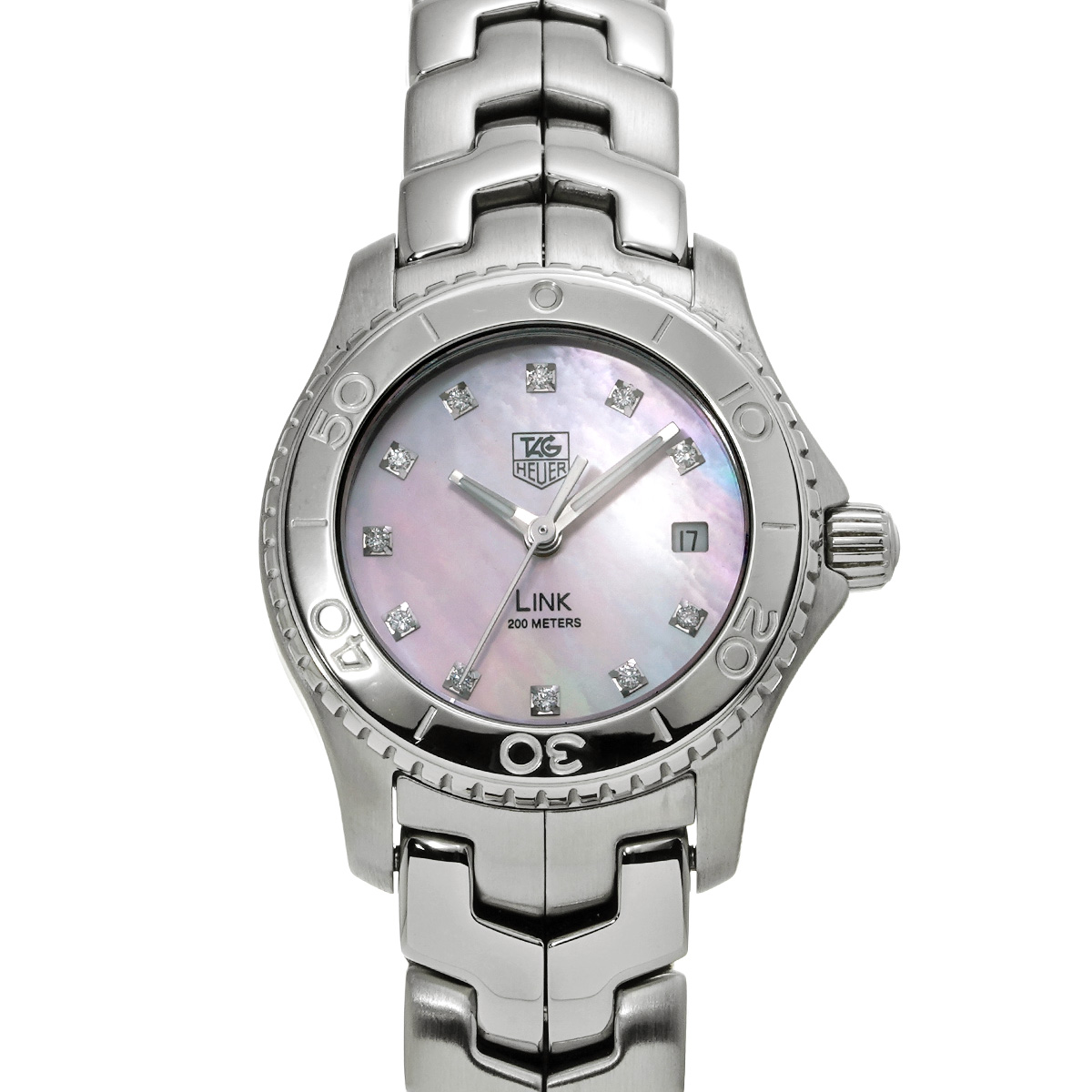 タグ ホイヤー リンク WJ131C.BA0573 ピンクシェル/ダイヤモンド