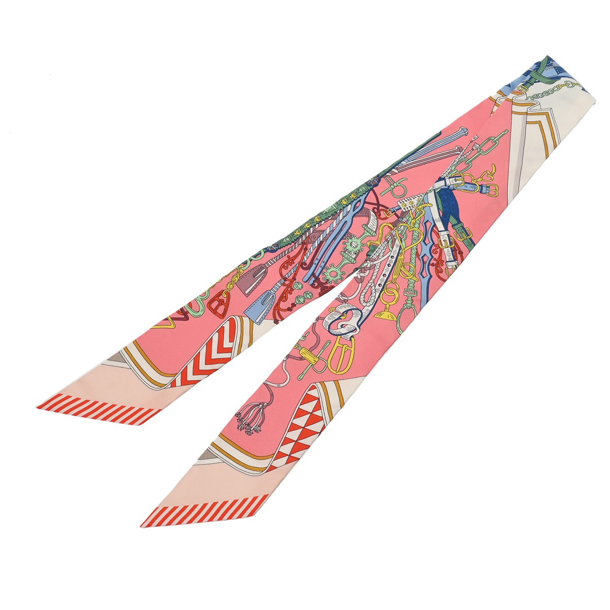 エルメス ツイリー BOUQUETS SELLIER マルチカラー 062842S シルク100