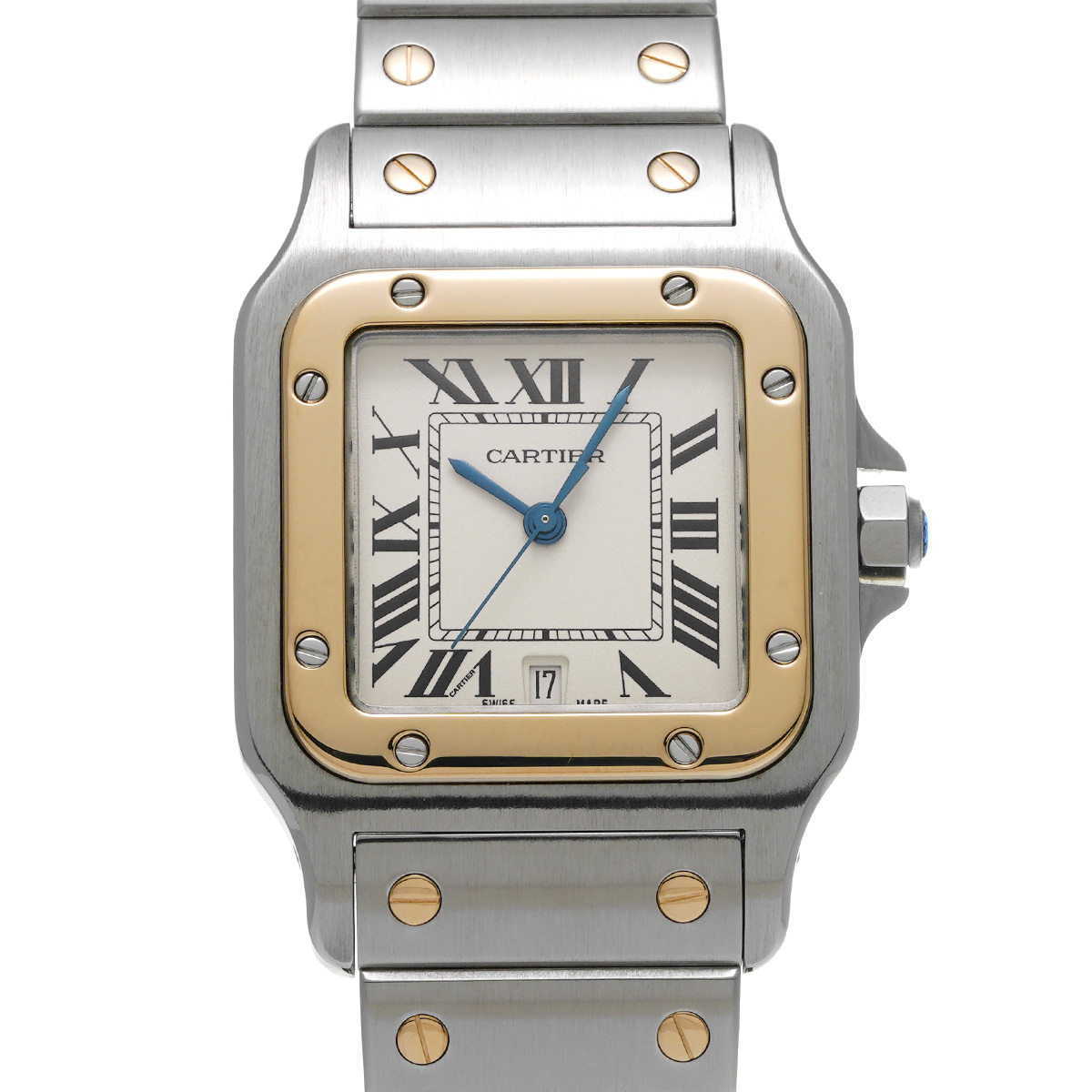 カルティエ サントス ガルベ LM W20011C4 アイボリー レディース 時計