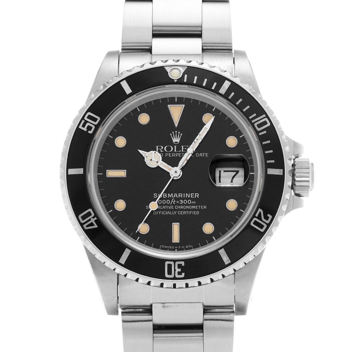 ロレックス サブマリーナ デイト 16800 ブラック メンズ 時計 【中古