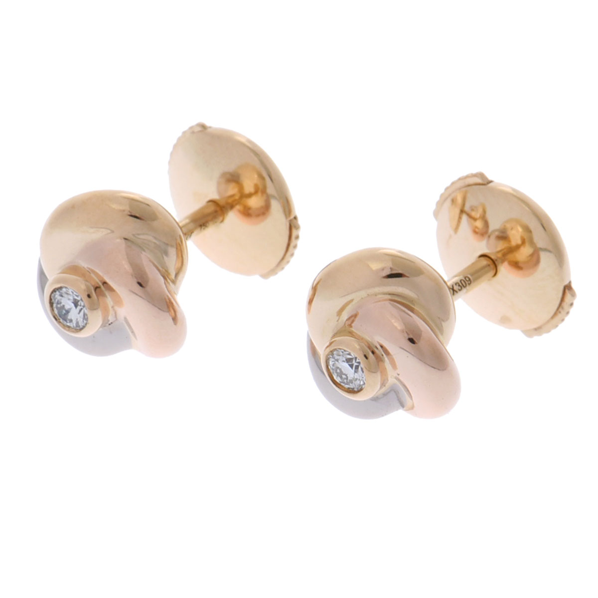 カルティエ ベビートリニティ ピアス ゴールド CRB8027100 K18イエロー