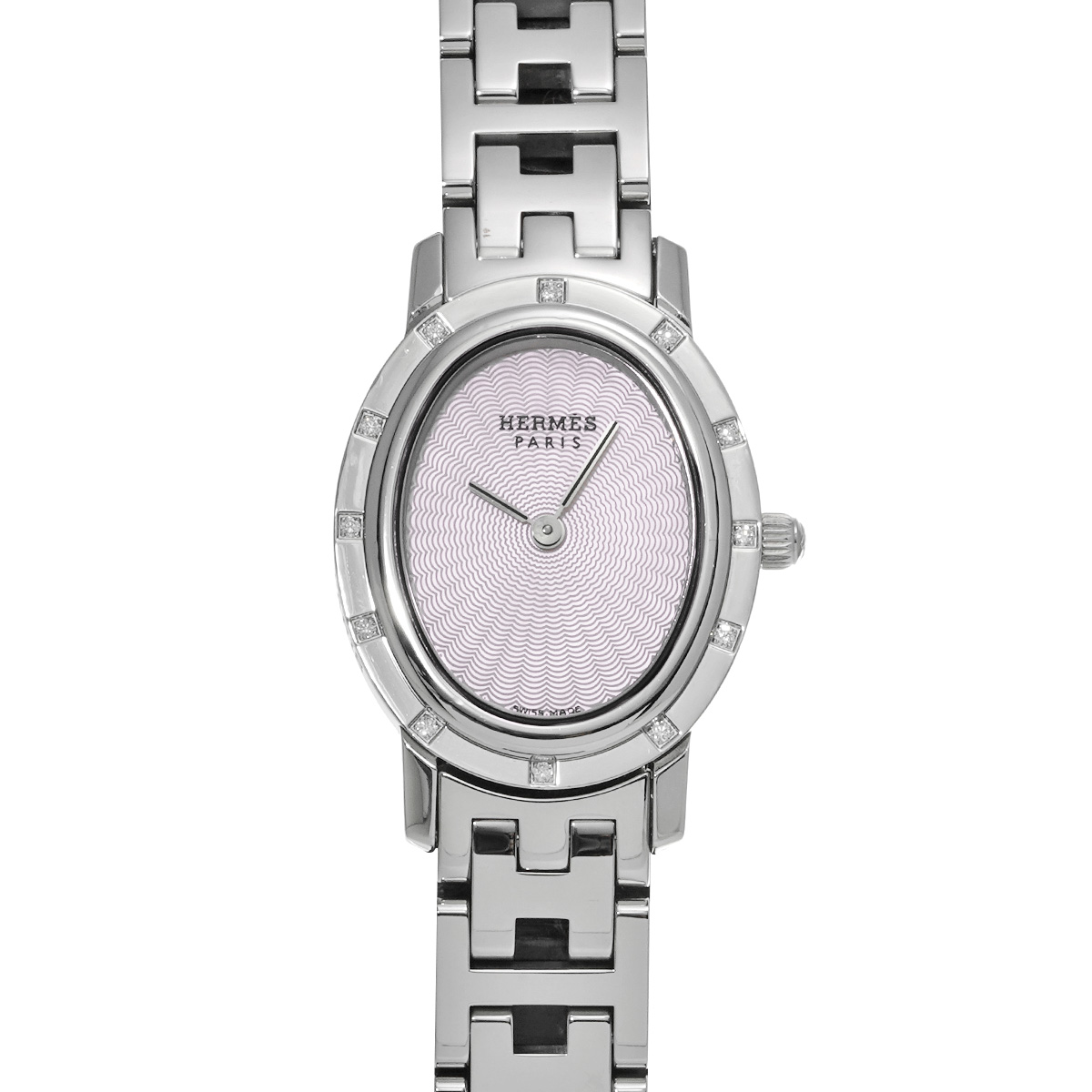 エルメス クリッパー オーバル C01.230 ピンクシェル ユニセックス