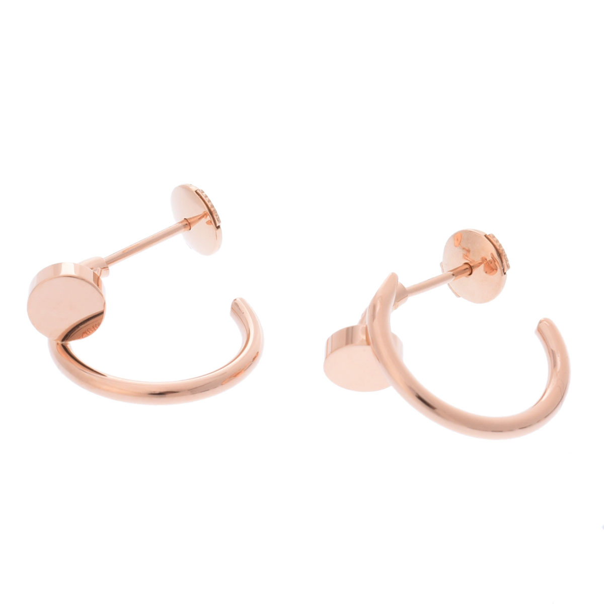 カルティエ ジュストアンクル ピアス スモール ゴールド K18ピンク