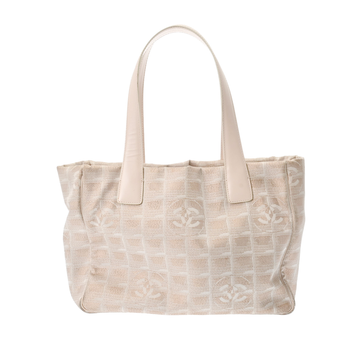 シャネル ニュートラベルライン トート PM ベージュ/シャンパン