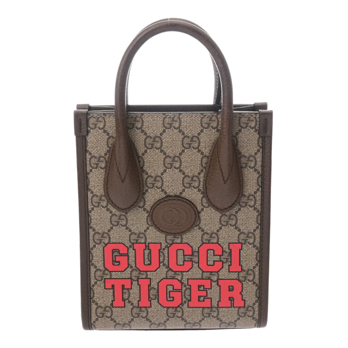 グッチ インターロッキングG ミニトート GUCCI TIGER ベージュ