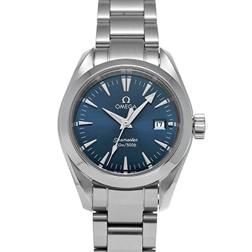 オメガ シーマスター アクアテラ クォーツ 2577.80 ブルー レディース
