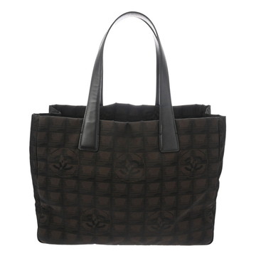 シャネル ニュートラベル トート MM マロン ナイロン レディース