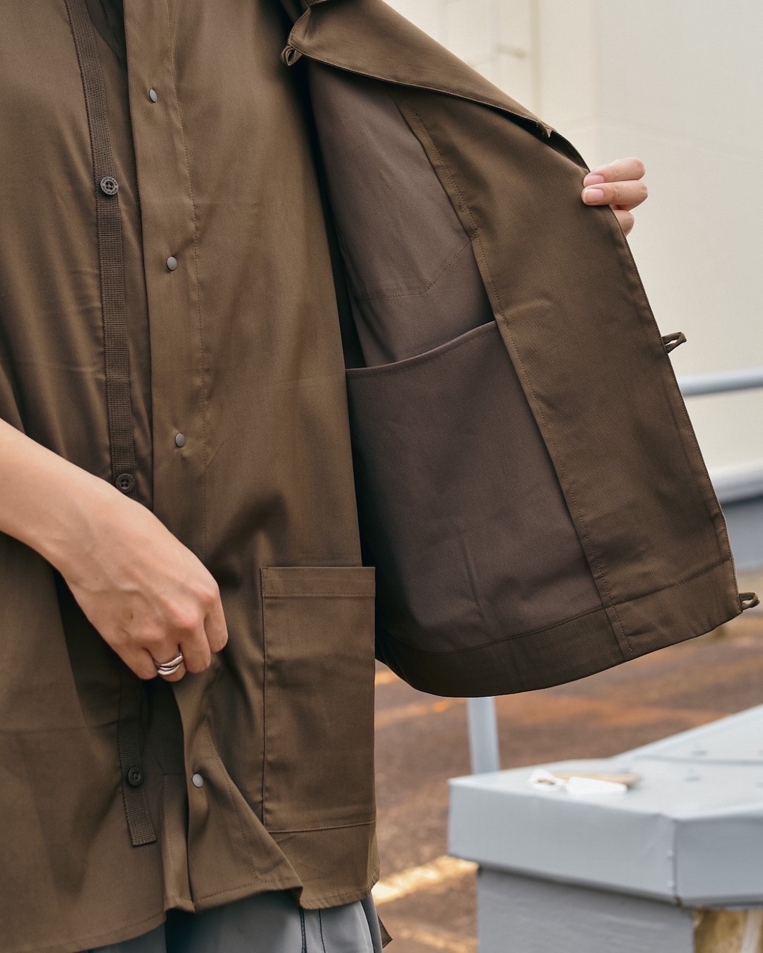 GOOPi MADE / “GNV-05” SOFTBOX 2-LAYER SHIRT | wax clothing