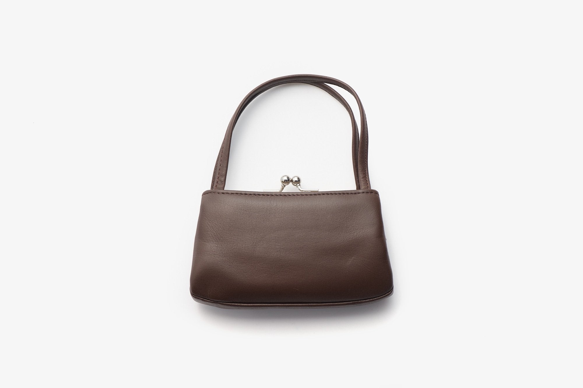 持手付牛革がま口｜松野屋