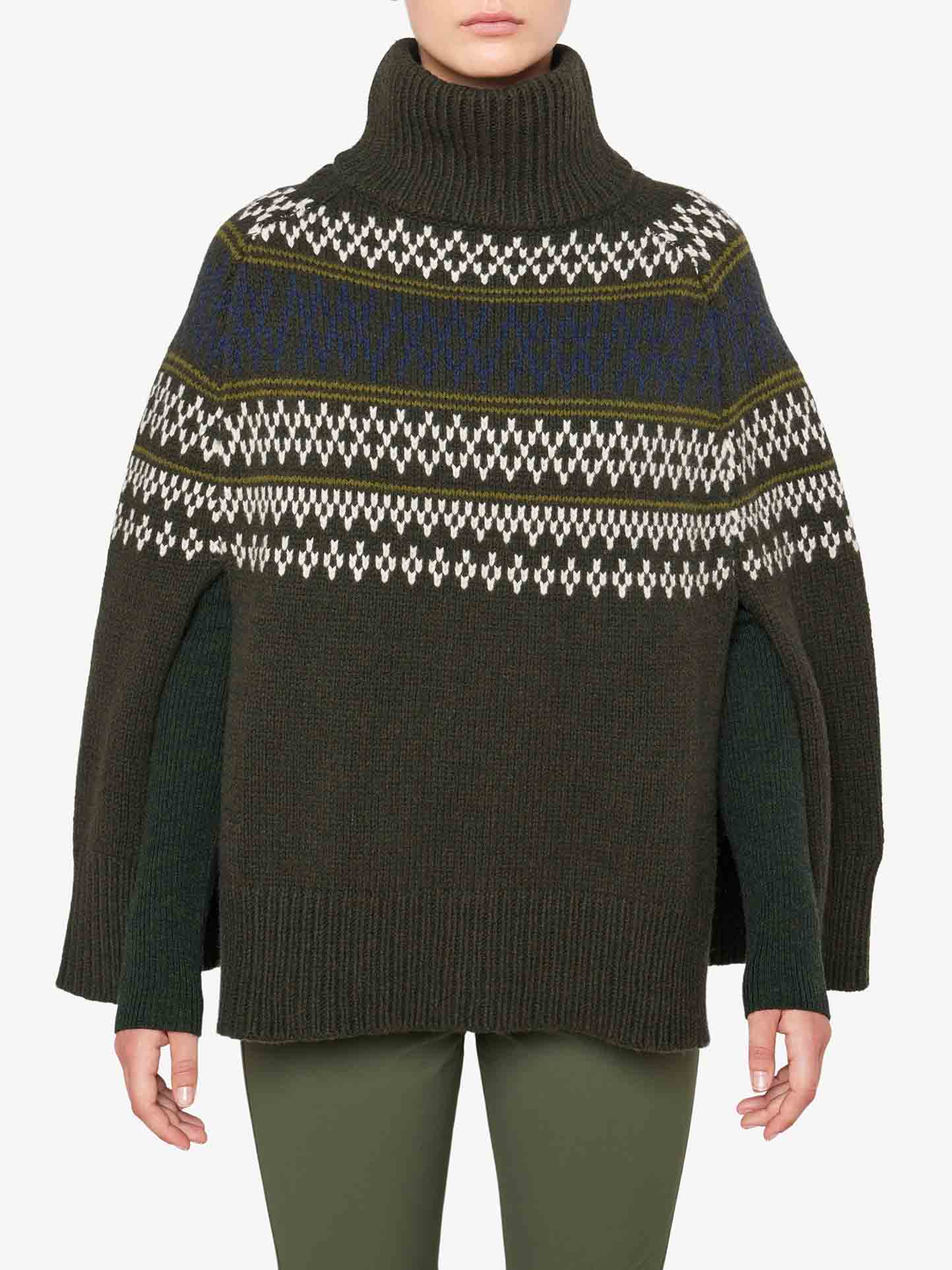 We Norwegians | Women's Setesdal Poncho: Luxury Linisieme Wool Blend