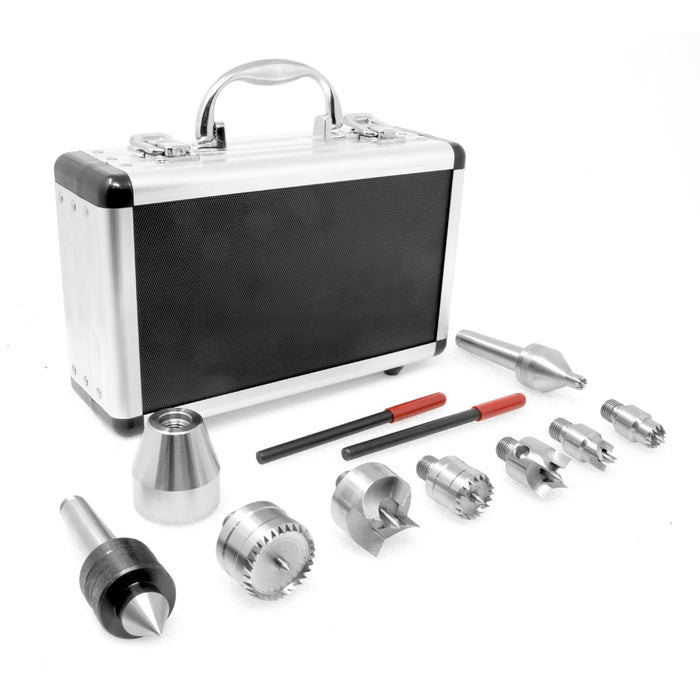 WEN LA0009 9-Piece MT2 Wood Lathe Drive and Live Center Kit with