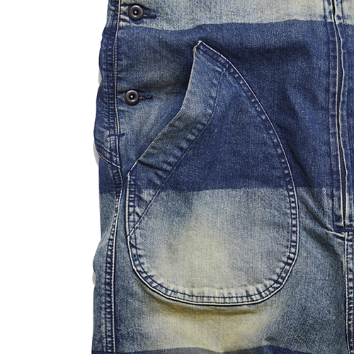 ネイタルデザインのオーバーオールが、スペシャルボーダー柄に変身