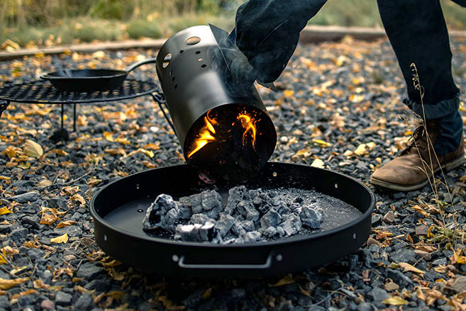 ベアボーンズの焚き火アイテムが豊作。今度は円形焚き火台とチャコール