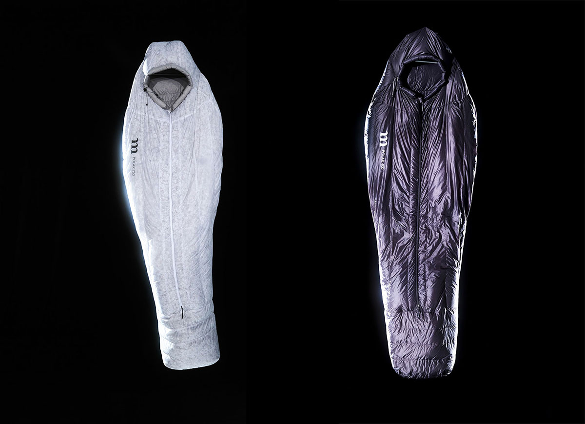 ムラコ初のシュラフは、独自のキルト構造と中身が透けるほどの激薄生地
