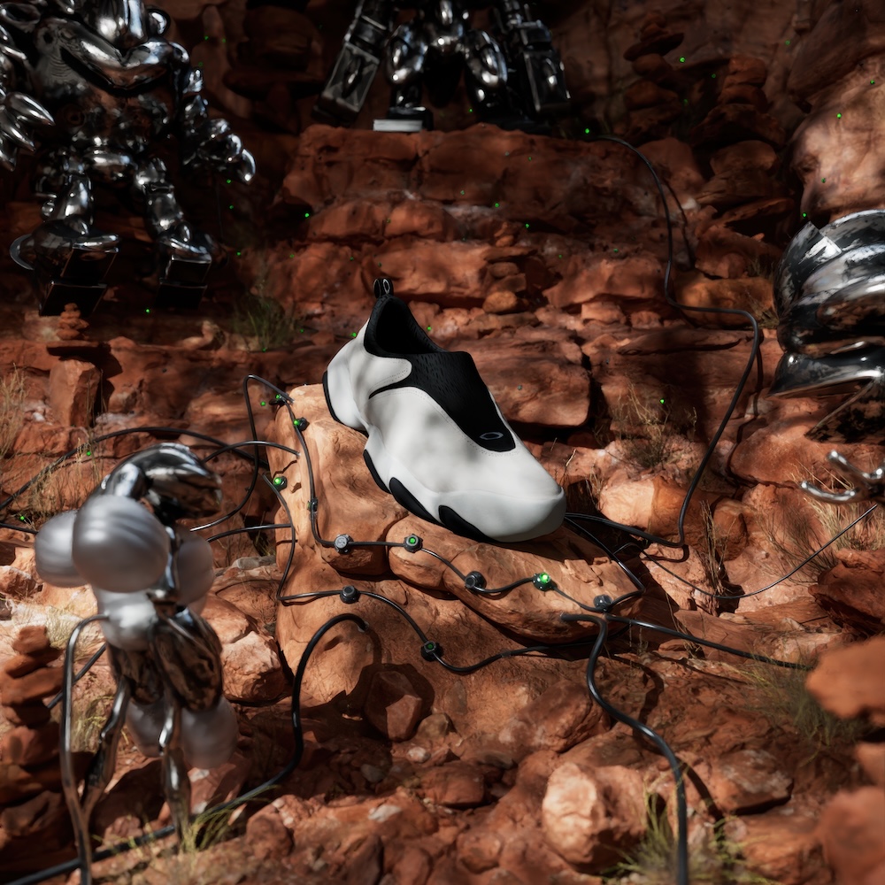 オークリーとブレインデッドによるマッシュアップ。近未来的なデザイン