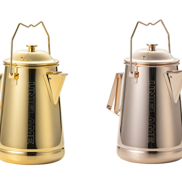 廃盤後も根強い人気を誇るユニフレームの「キャンプケトル」が、WILD-1