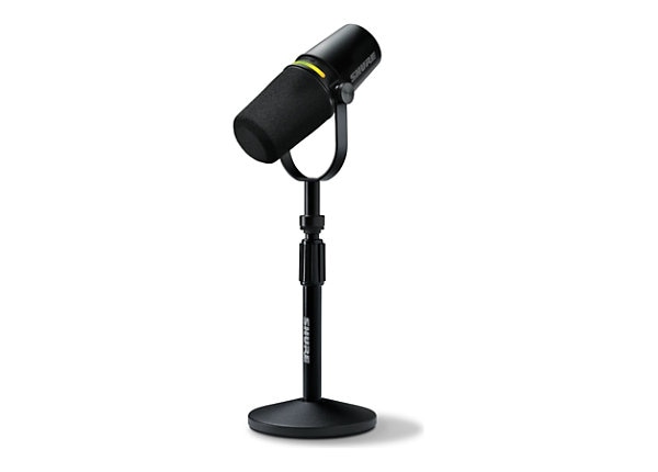 Shure MV7+ Dynamic Adjustable Desktop Podcast Microphone - Black