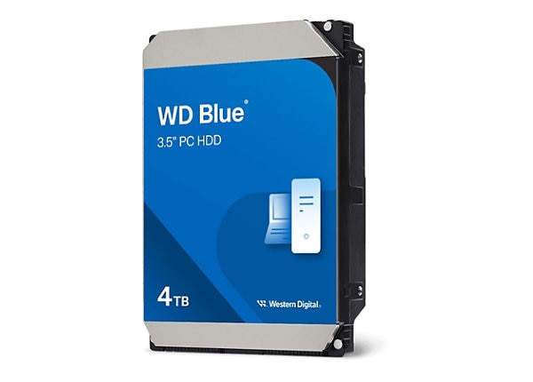 WD Blue - hard drive - 4 TB - SATA 6Gb/s - WD40EZZX - Internal