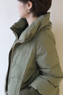 パシオーネ（PASSIONE）袖リブダウンジャケット／カーキ - 15,246円