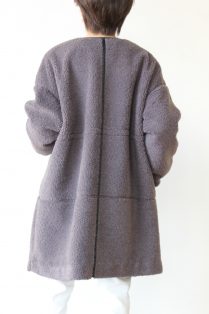 ディニテコリエ(Dignite Collier）ボアコート／チャコール - 23,100円