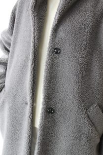 ディニテコリエ(Dignite Collier）ボアビックコート／チャコール