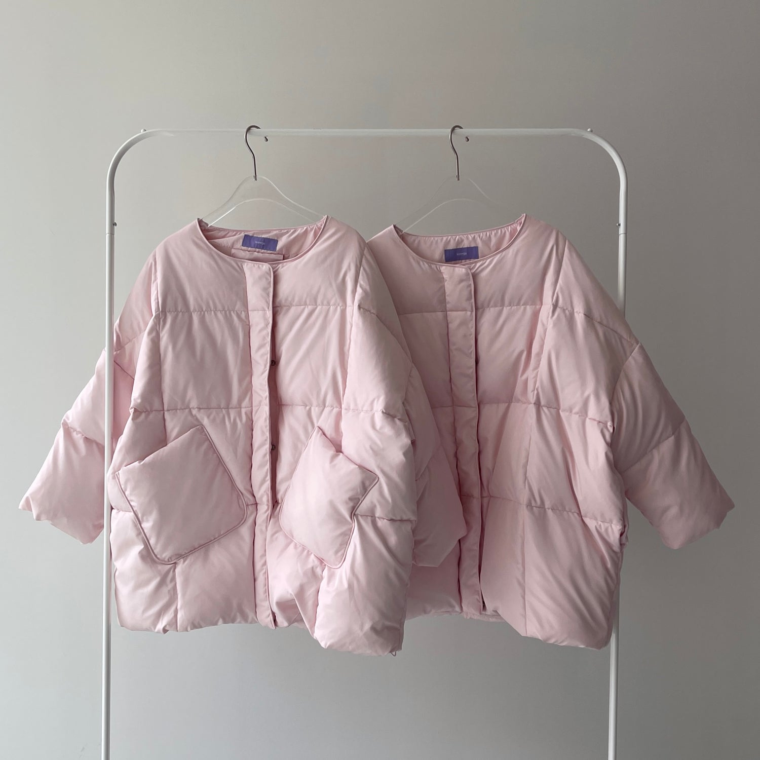 サイドポケットのみ再入荷】perfect silhouette down / baby pink
