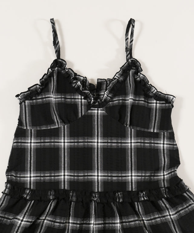 フリルチェックキャミワンピース – WEGO ONLINE STORE