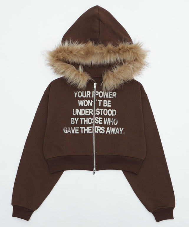 ファーフードショートZIPパーカー｜WEGO（ウィゴー） – WEGO ONLINE STORE