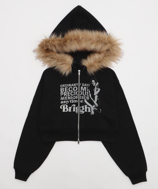 ファーフードショートZIPパーカー｜WEGO（ウィゴー） – WEGO ONLINE STORE