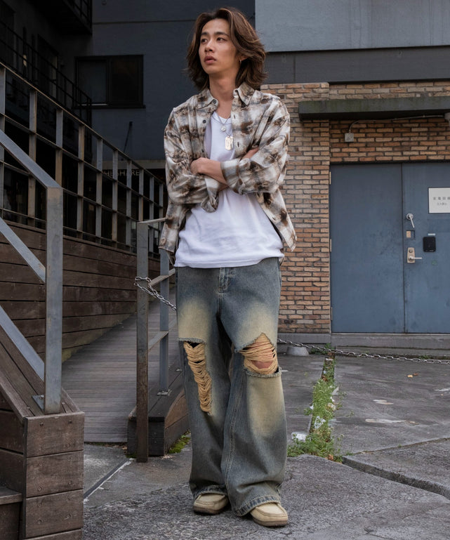 スーパーバギーダメージデニムパンツ｜WEGO（ウィゴー） – WEGO ONLINE