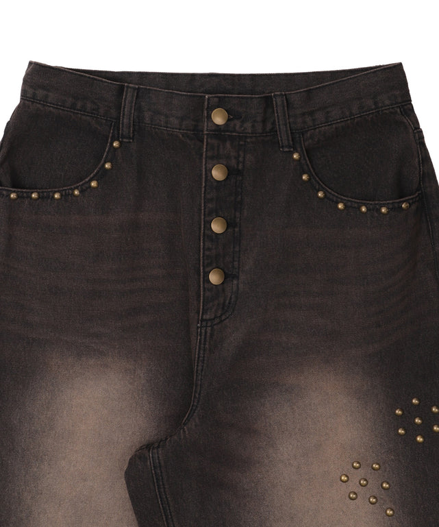 スーパーバギ－スタッズデニムパンツ｜WEGO（ウィゴー） – WEGO ONLINE