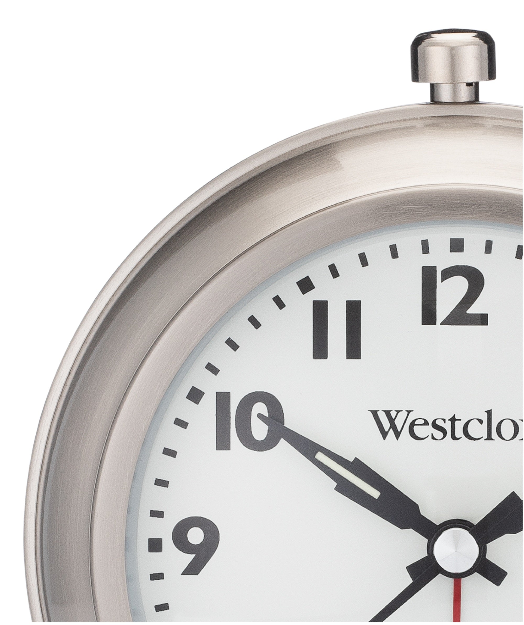 Westclox Classic Metal Alarm Clock, Quiet, Nickel Finish, Di – The