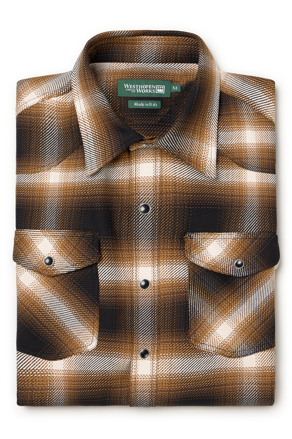 Shirt 05 in Ombre Check Espresso Bark – Westhofen Works