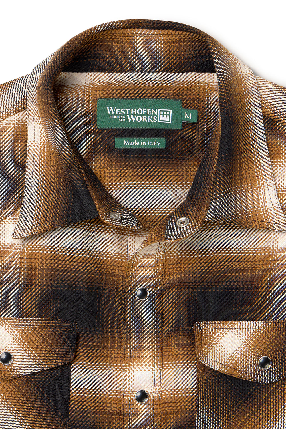 Shirt 05 in Ombre Check Espresso Bark – Westhofen Works