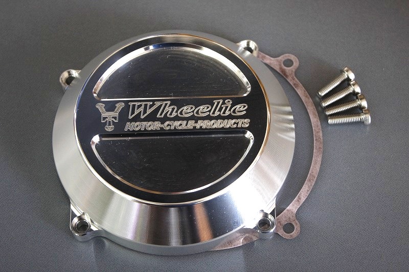 ゼファー1100 クランクケースカバー （バフ、シルバーアルマイト