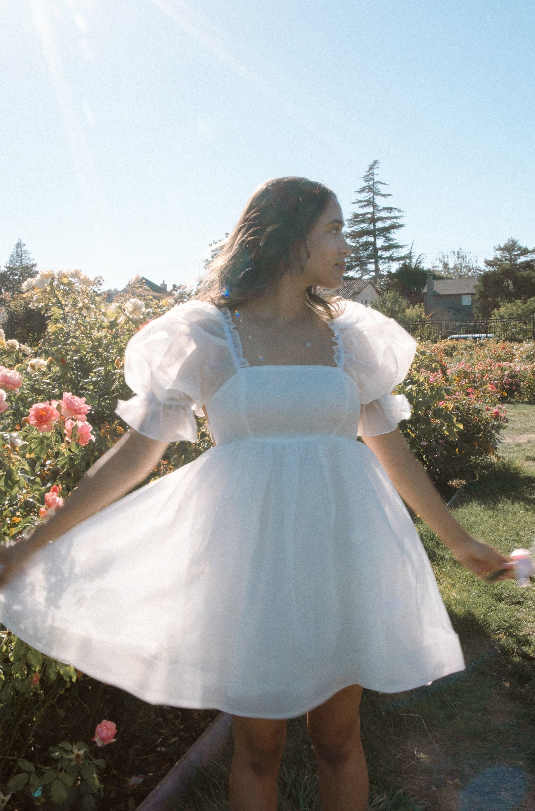 Puff Babydoll Dress - White – Wild Rina