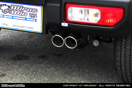 WirusWin】【JB64】ジムニー用ツインマフラー