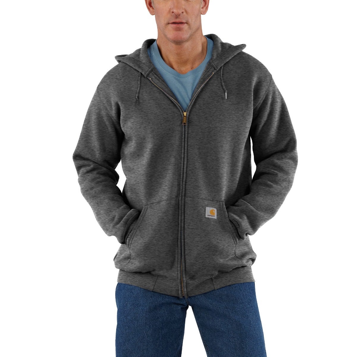 Carhartt Sweatshirts: Men's K122 026 Carbon Heather Midweight