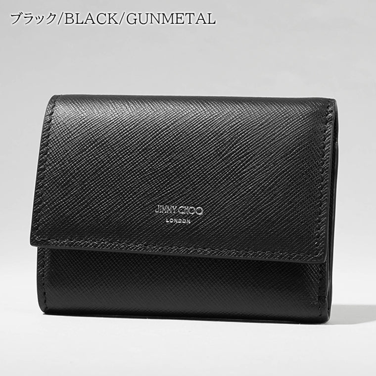 ジミーチュウ JIMMY CHOO メンズ レディース 3つ折り財布 ブラック