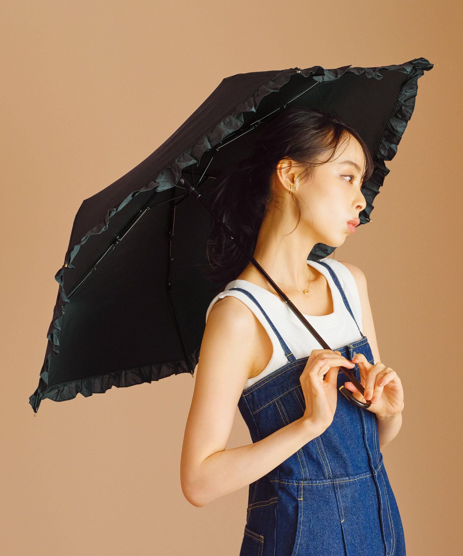 遮光クラシックフリル ミニ Wpc. ギフト対象 日傘 折りたたみ 晴雨兼用