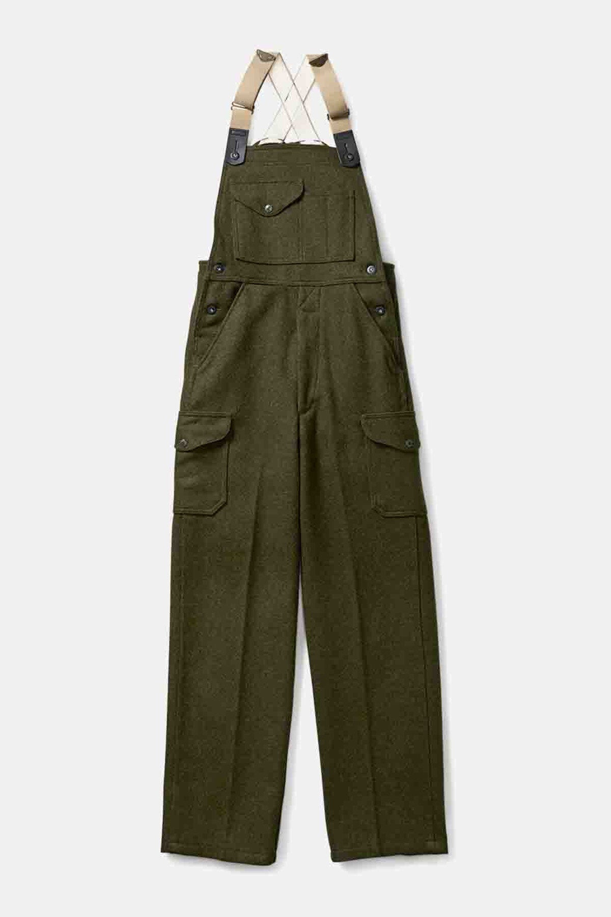 MACKINAW WOOL BIBS Forest green by Filson Man | Men | WP Store