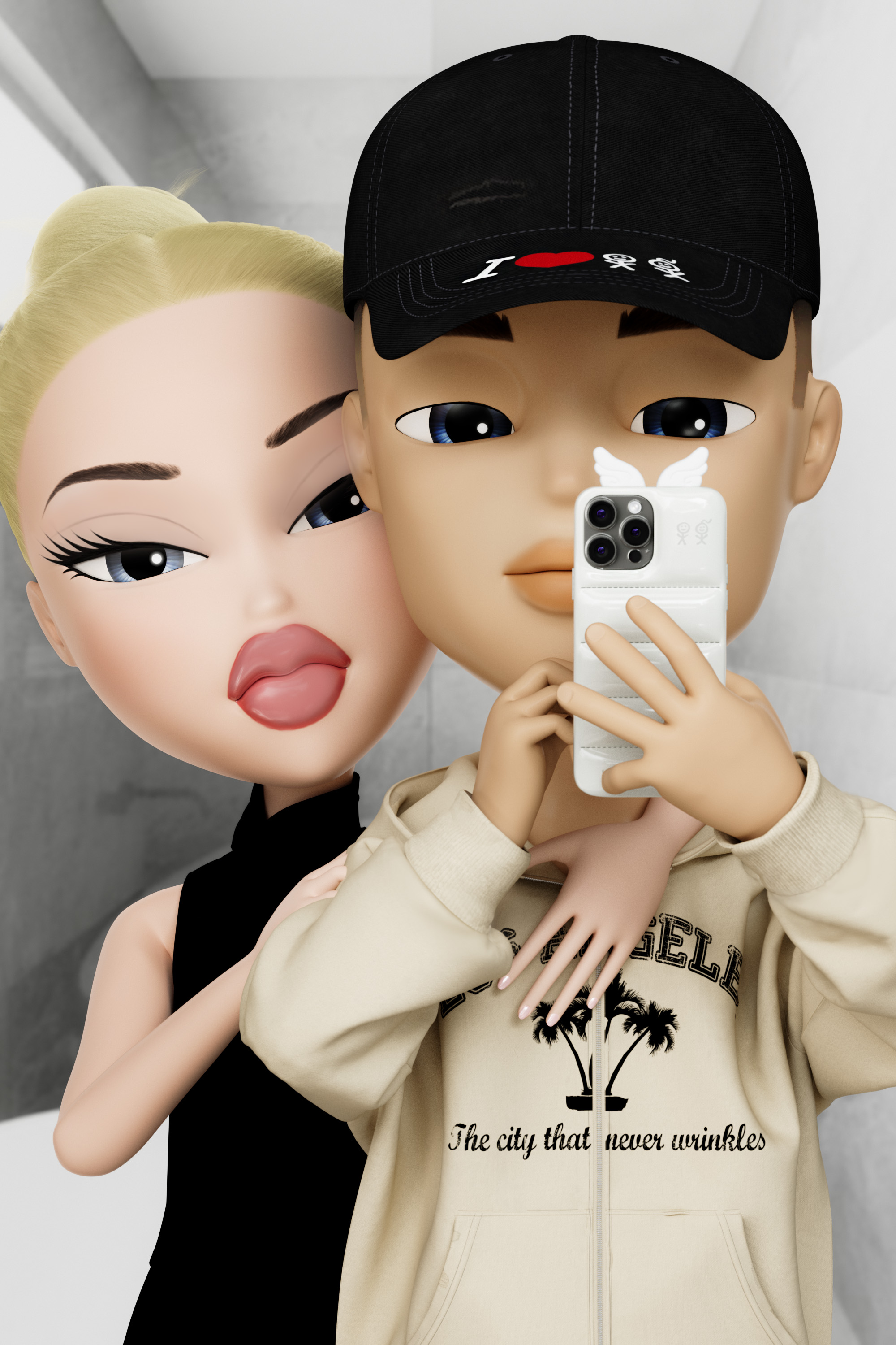 Bratz x Urban Sophistication Collab on Puffer Phone Case Collection