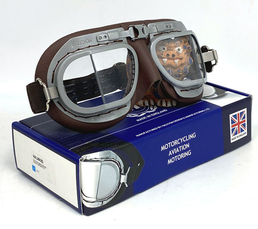 ハルシオン・ゴーグルMk8サービス・ブラウン/グレー｜{ケーターハム